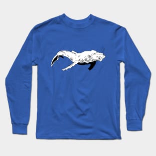 Whale under the sea Long Sleeve T-Shirt